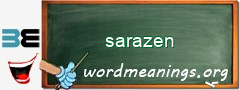 WordMeaning blackboard for sarazen